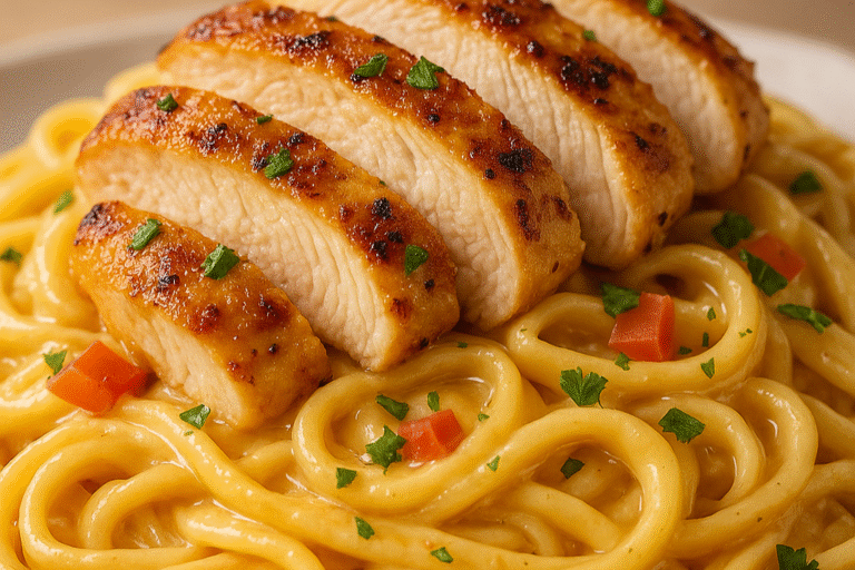 Creamy Chicken Buttered Noodles
