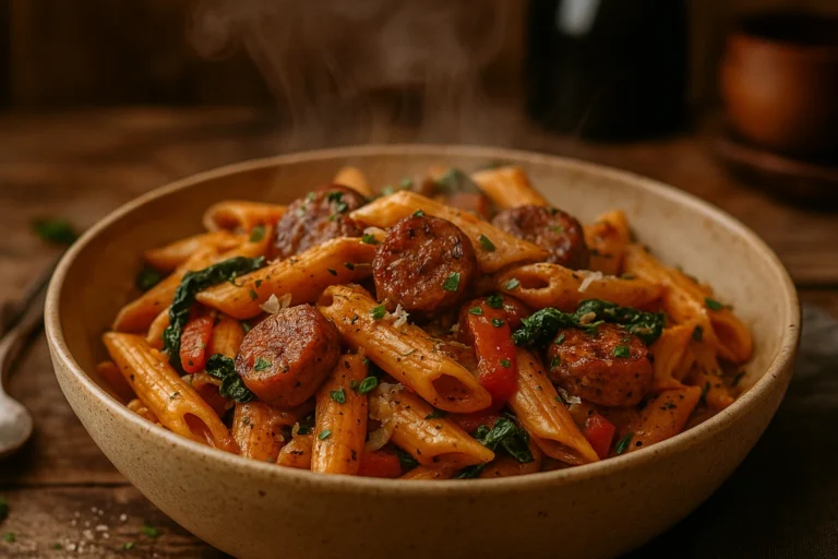 Creamy Cajun Sausage Pasta Made Easy in One Pot Ready in Just 30 Minutes