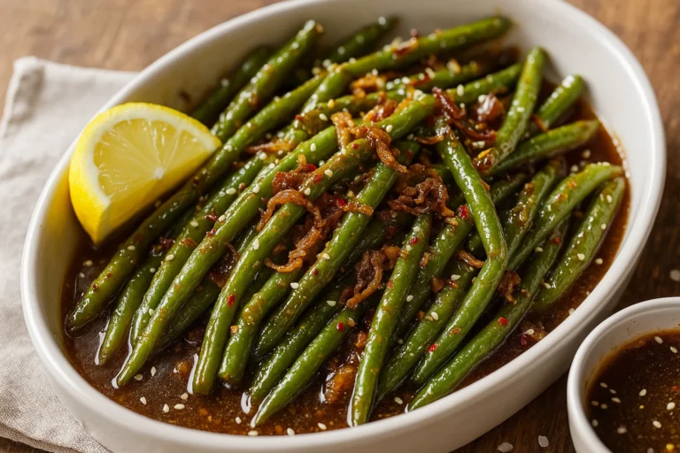 Crack Green Beans – Creamy Bacon and Cheddar Green Beans