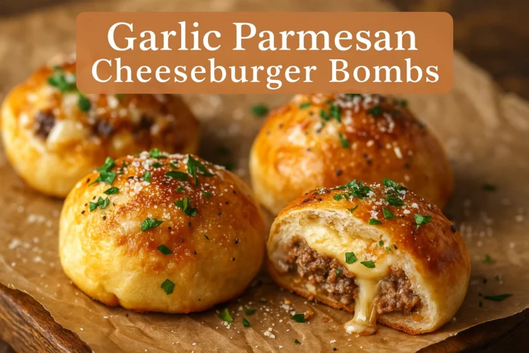 Garlic Parmesan Cheeseburger Bombs You Need to Try Now! :