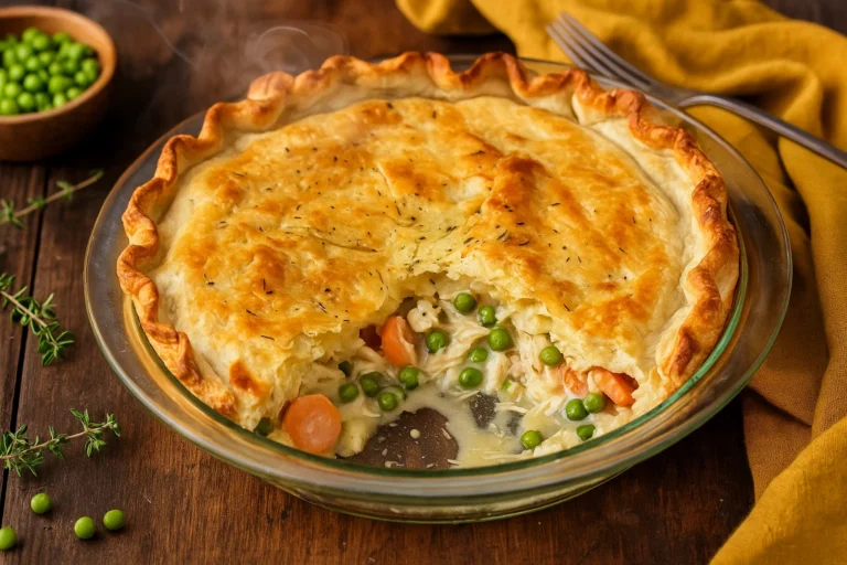 Simple Chicken Pot Pie Using Rotisserie Chicken!