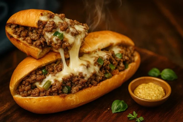 Ground Beef Philly Cheesesteaks