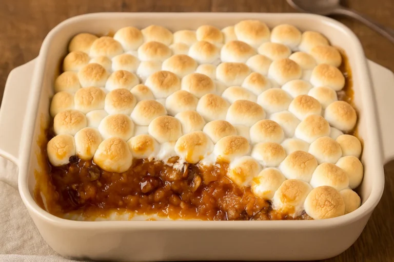 Sweet Potato Casserole with Marshmallows