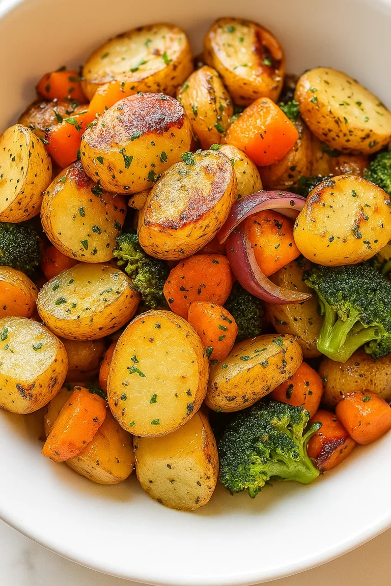 Garlic Herb Roasted Potatoes and Veggies