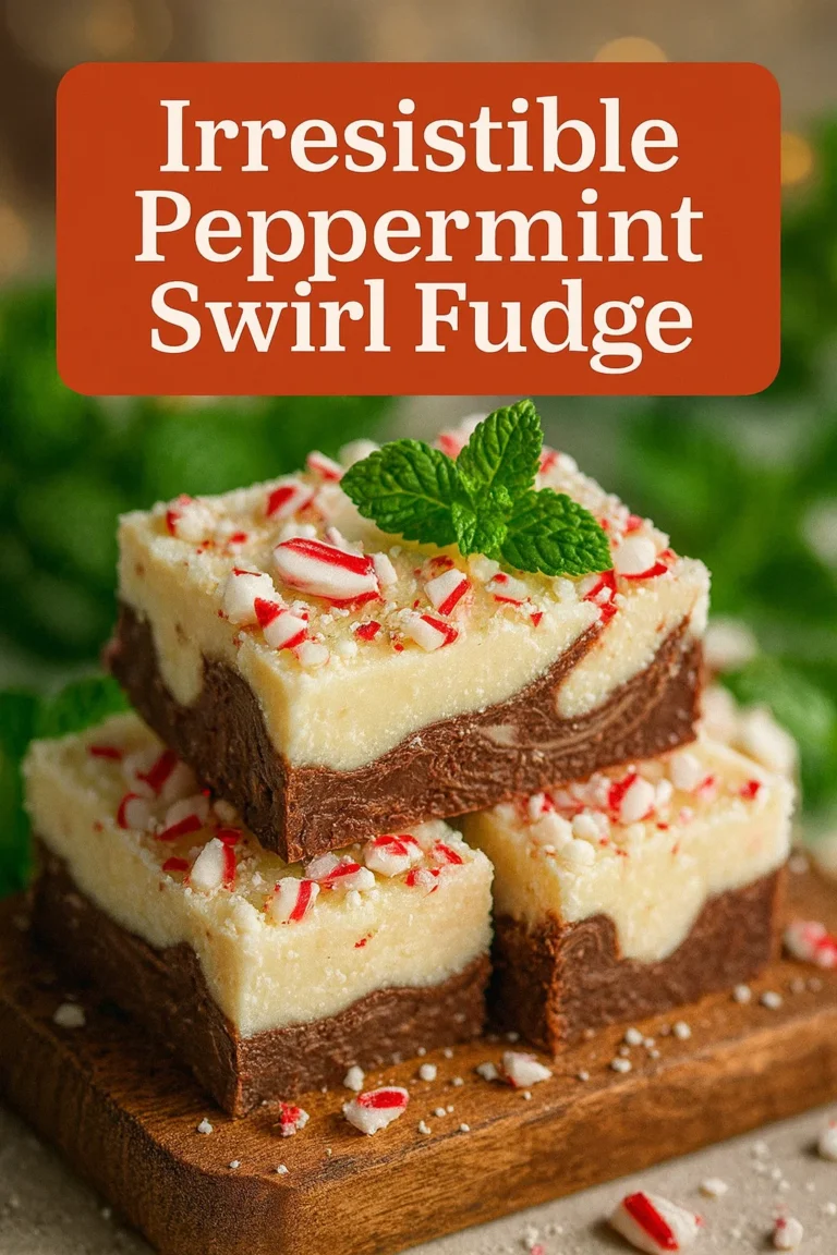Irresistible Peppermint Swirl Fudge  Perfect Holiday Treat