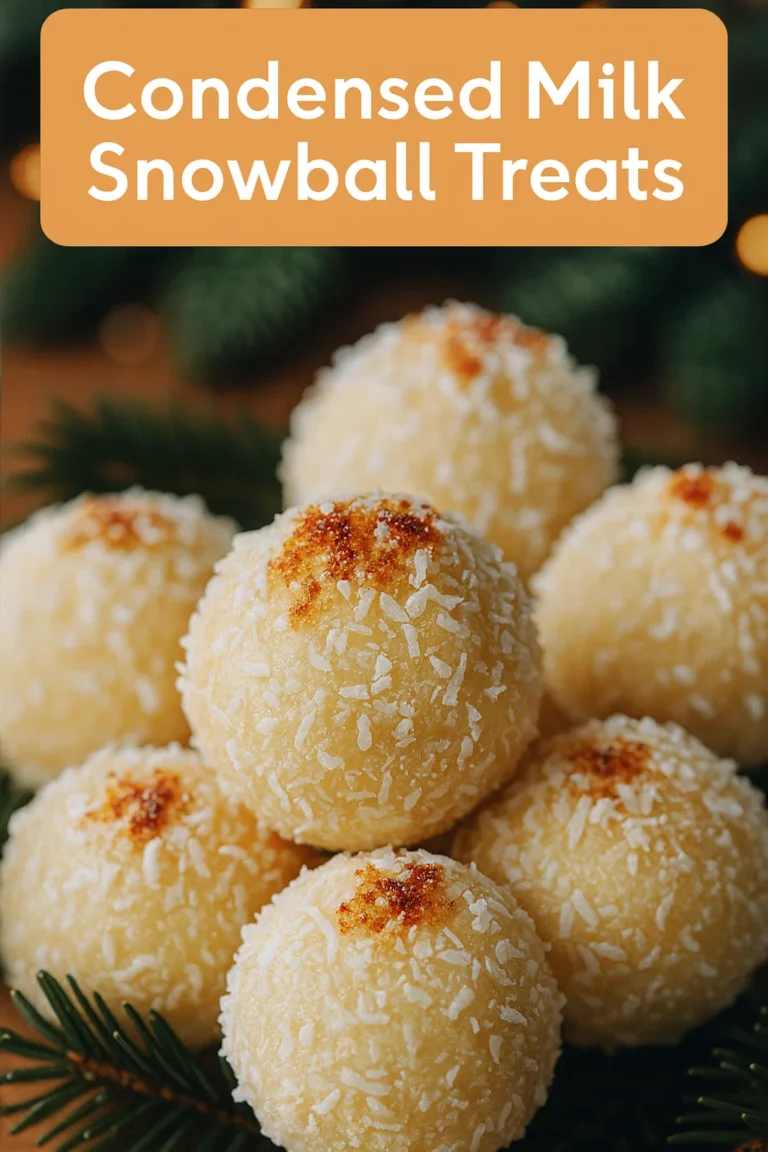 Delicious Sweetened Condensed Milk Snowballs