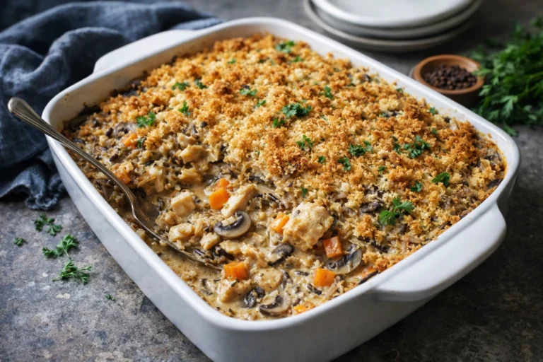 Cozy Chicken Wild Rice Casserole