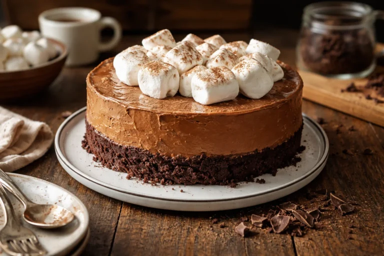 Cozy Hot Cocoa Cheesecake Dessert