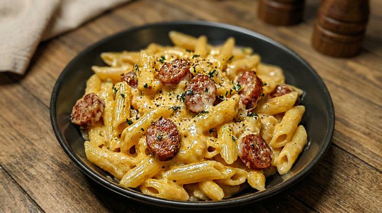 Creamy Smoked Sausage Pasta – A Rich & Flavorful Comfort Dish – Time of Recipes