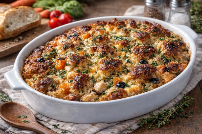 Delicious Easy Chicken  Stuffing Casserole  Comfort Food at Its Best