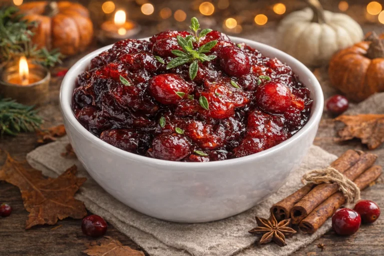 Delicious Festive Cranberry Sauce  Perfect for Your Holiday Table