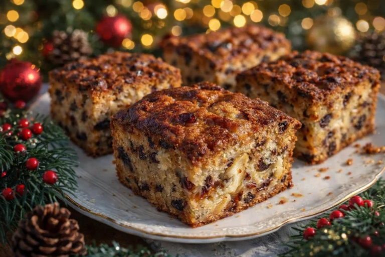 Delicious Moist Christmas Fruitcake Bars