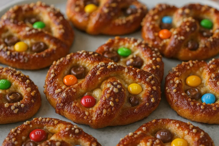 Delicious Rolo Pretzels with MM Candies Quick and Easy Dessert Recipes for Christmas