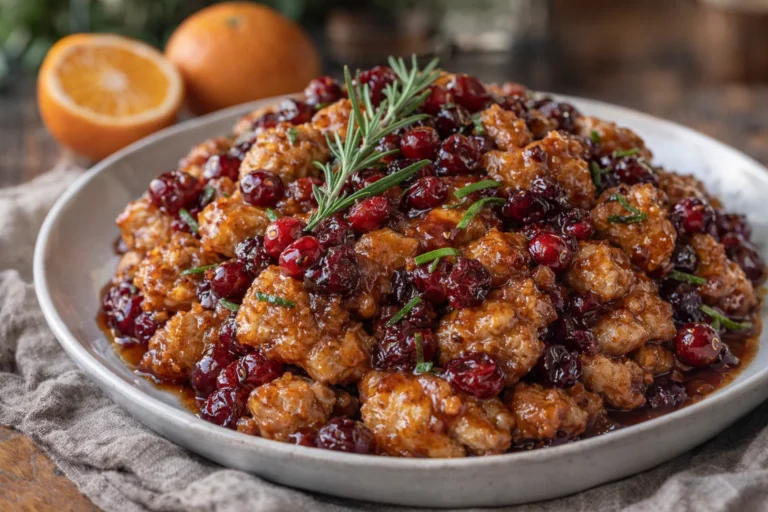 Delicious Skillet Cranberry Orange Chicken