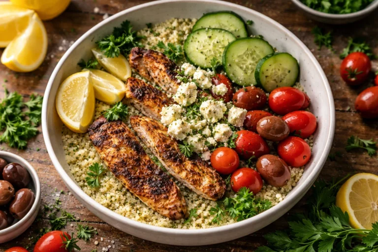 Tasty Mediterranean Chicken Bowl