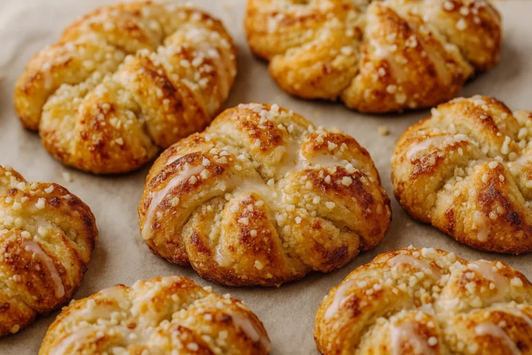 Delicious Twisted Christmas Cookies with Almond  Citrus Icing
