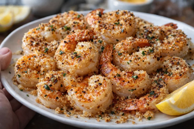 Easy Garlic Parmesan Roasted Shrimp