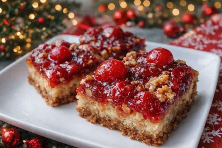 Festive Christmas Cherry Bars  Perfect Holiday Treat