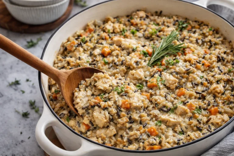 Chicken Wild Rice Casserole A Healthy Family Dinner Recipe Idea