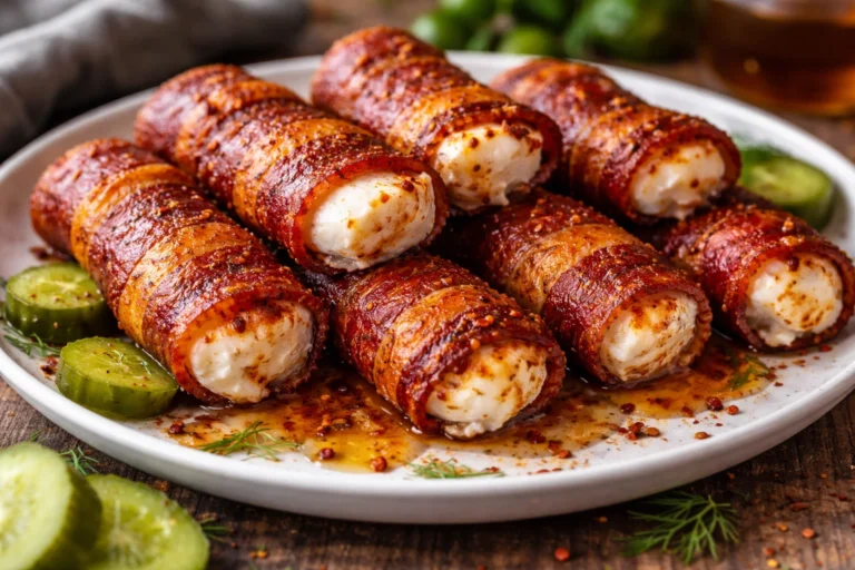 Spicy Nashville Hot Bacon Wrapped Mozzarella
