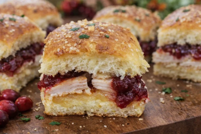 Tasty Turkey Cranberry Sliders