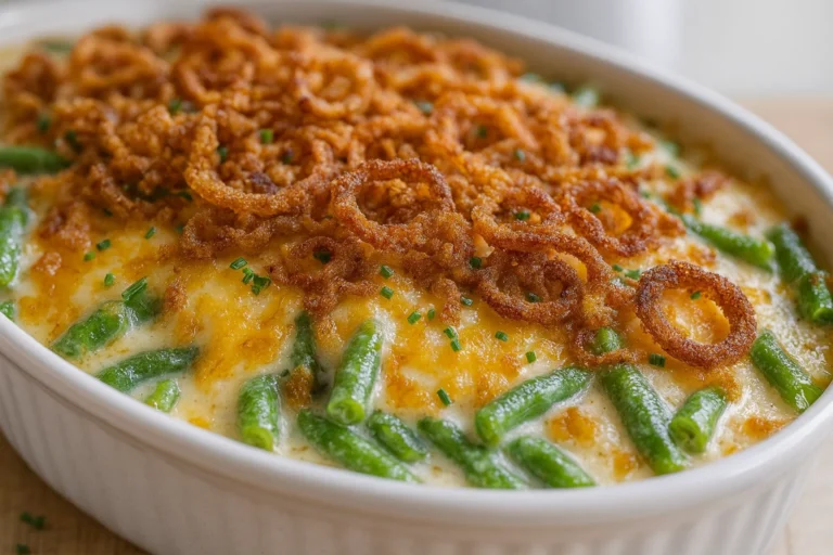 Ultimate Green Bean Casserole Recipe – Creamy, Delicious, and Perfect for Homestyle Meals