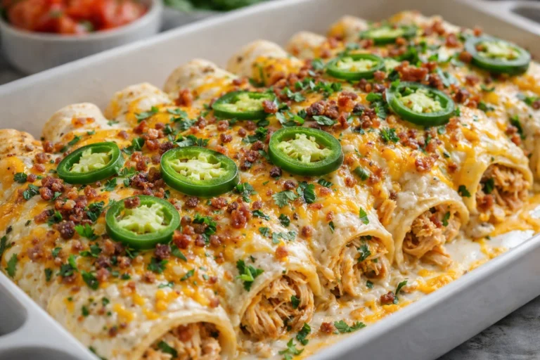 Jalapeño Popper Chicken Enchiladas A Cheesy, Spicy Dinner Idea for Everyone