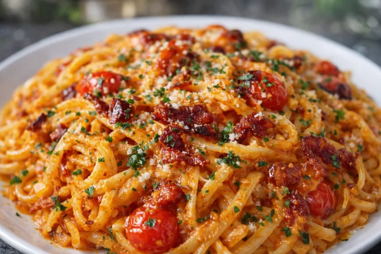 Deliciously Creamy Tomato Garlic Pasta in Minutes
