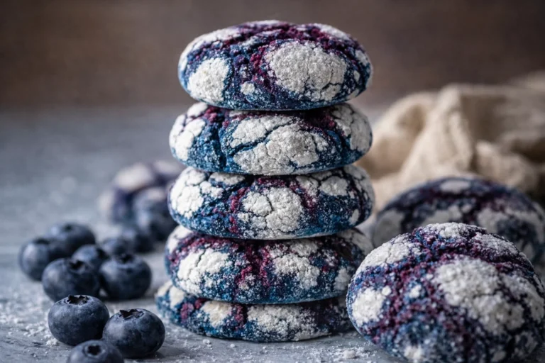 Blueberry Crinkle Cookies A Delightful Twist on Classic Treats