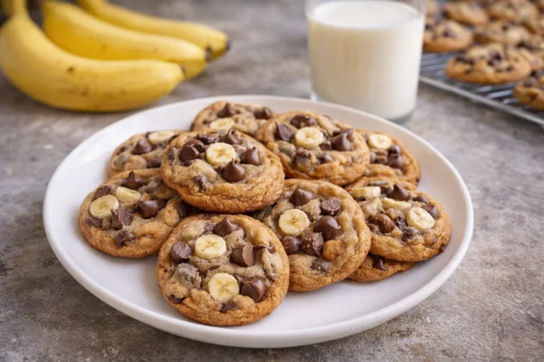 Easy Banana Bread Chocolate Chip Cookies