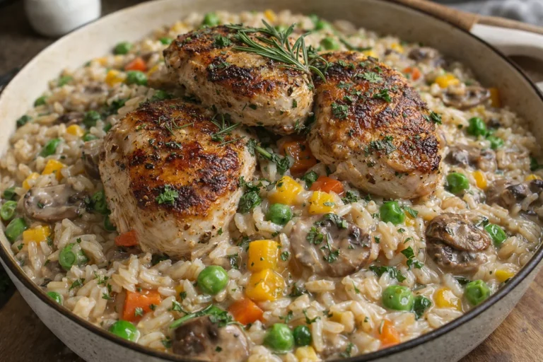 No-Peek Chicken with Rice Easy One-Pan Dinner Recipe for Families