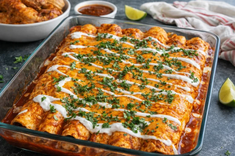 Easy Rotisserie Chicken Enchiladas Quick Recipe for Family Dinners