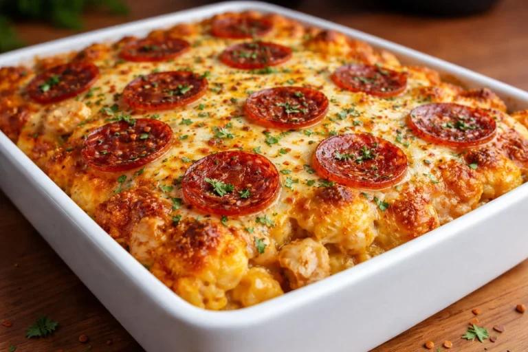 Delicious Dump-and-Bake Chicken Parmesan Casserole  Easy  Flavorful