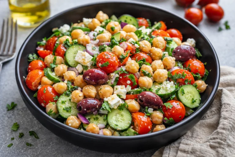 Easy Mediterranean Chickpea Salad Recipe