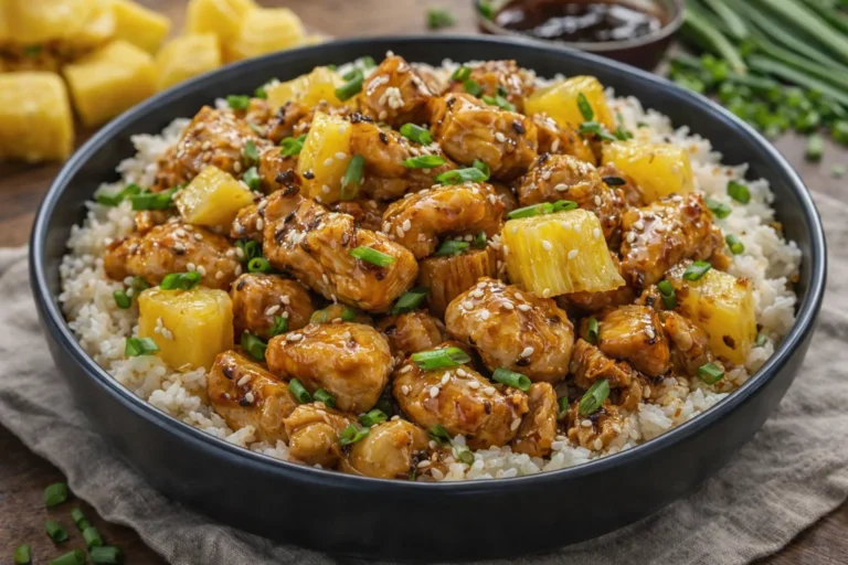 Pineapple Chicken and Rice A Simple, Healthy Dinner Recipe for Everyone