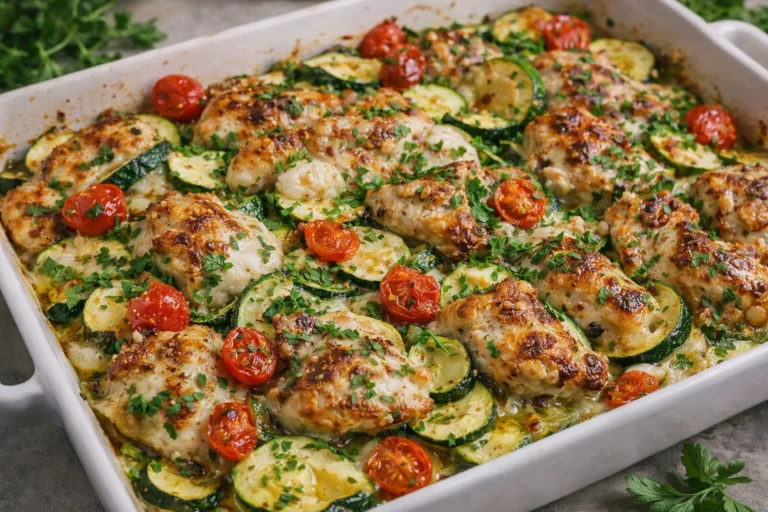 Mediterranean Chicken Zucchini Bake Healthy, Easy Dinner Idea for Families