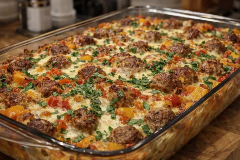 Italian Sausage Pepper Casserole Easy Family Dinner Recipe