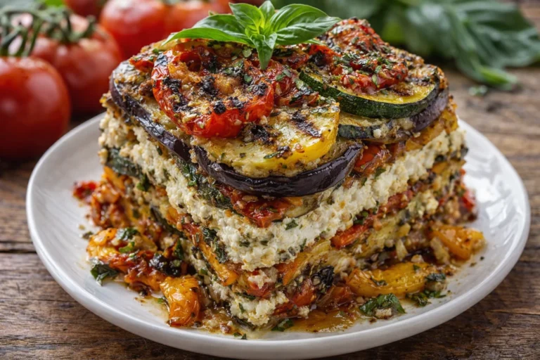 Layered Mediterranean Vegetable Lasagna Recipe for a Healthy Family Dinner