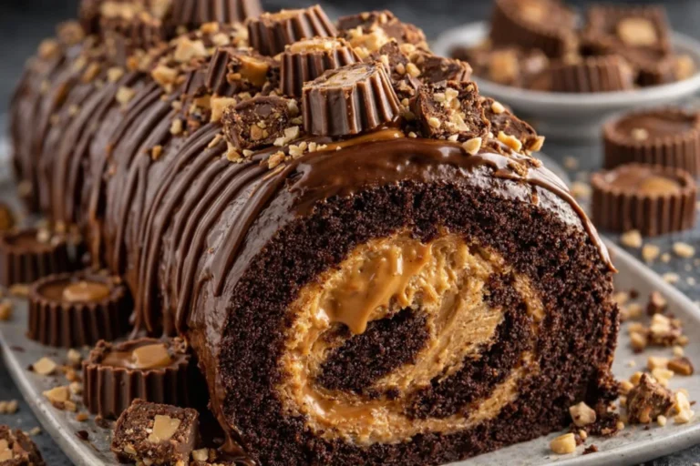 Peanut Butter Cup Chocolate Roll A Simple Dessert Recipe for Everyone