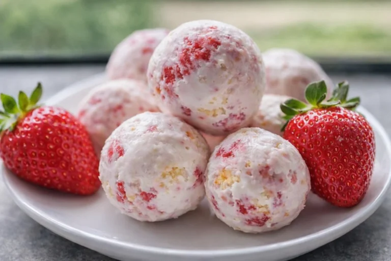 The Best Strawberry Cheesecake Protein Balls