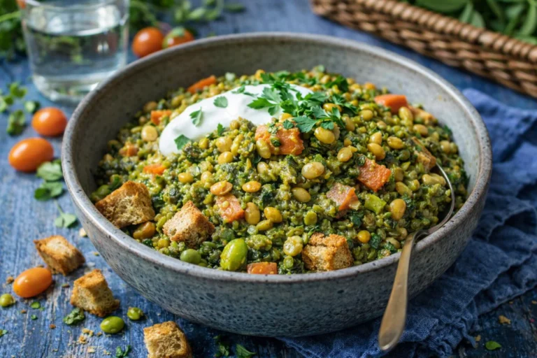 Cozy Spring-y Rice and Lentils Recipe