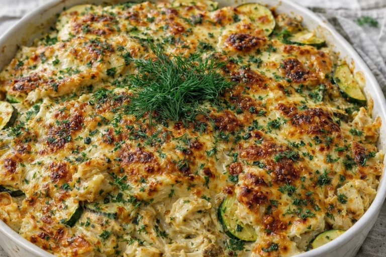 Creamy Rotisserie Chicken Zucchini Casserole for Quick Family Dinners