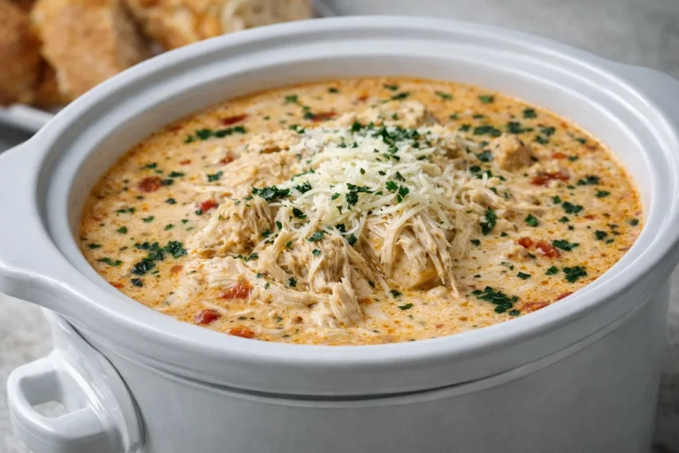 Crock Pot Creamy Chicken Parmesan Soup A Simple Recipe for Cozy Dinners