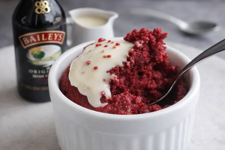 Quick and Decadent Baileys Mug Cake