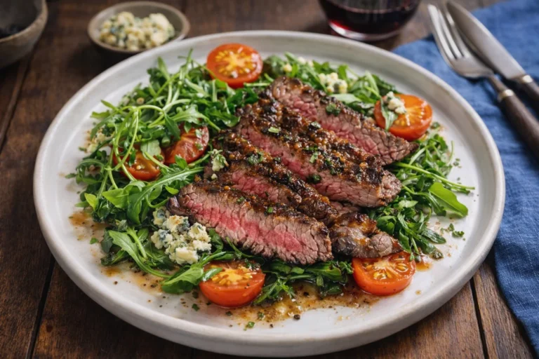 Indulge in Skirt Steak with Port and Roquefort
