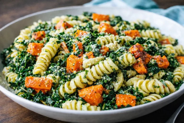 Easy Roasted Carrot Kale Pasta Salad Recipe