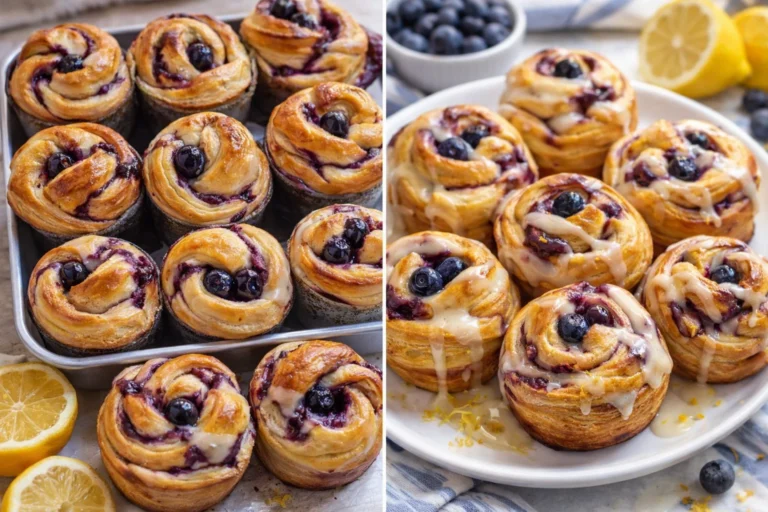 Delicious Knotted Lemon Blueberry Rolls for Brunch