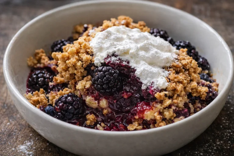 Warm and Fruity Triple Berry Crisp Recipe