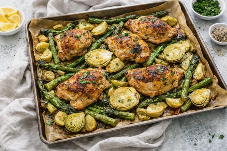 Flavorful Sheet Pan Spring Chicken Dinner