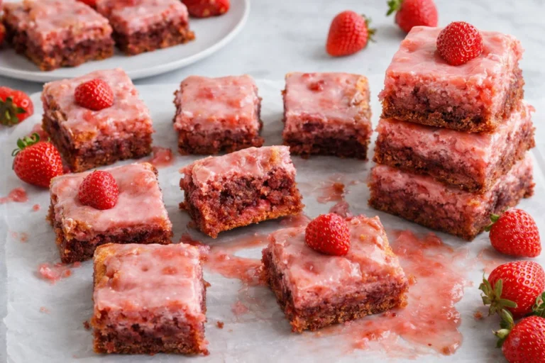 Irresistible Fudgy Strawberry Brownies to Impress